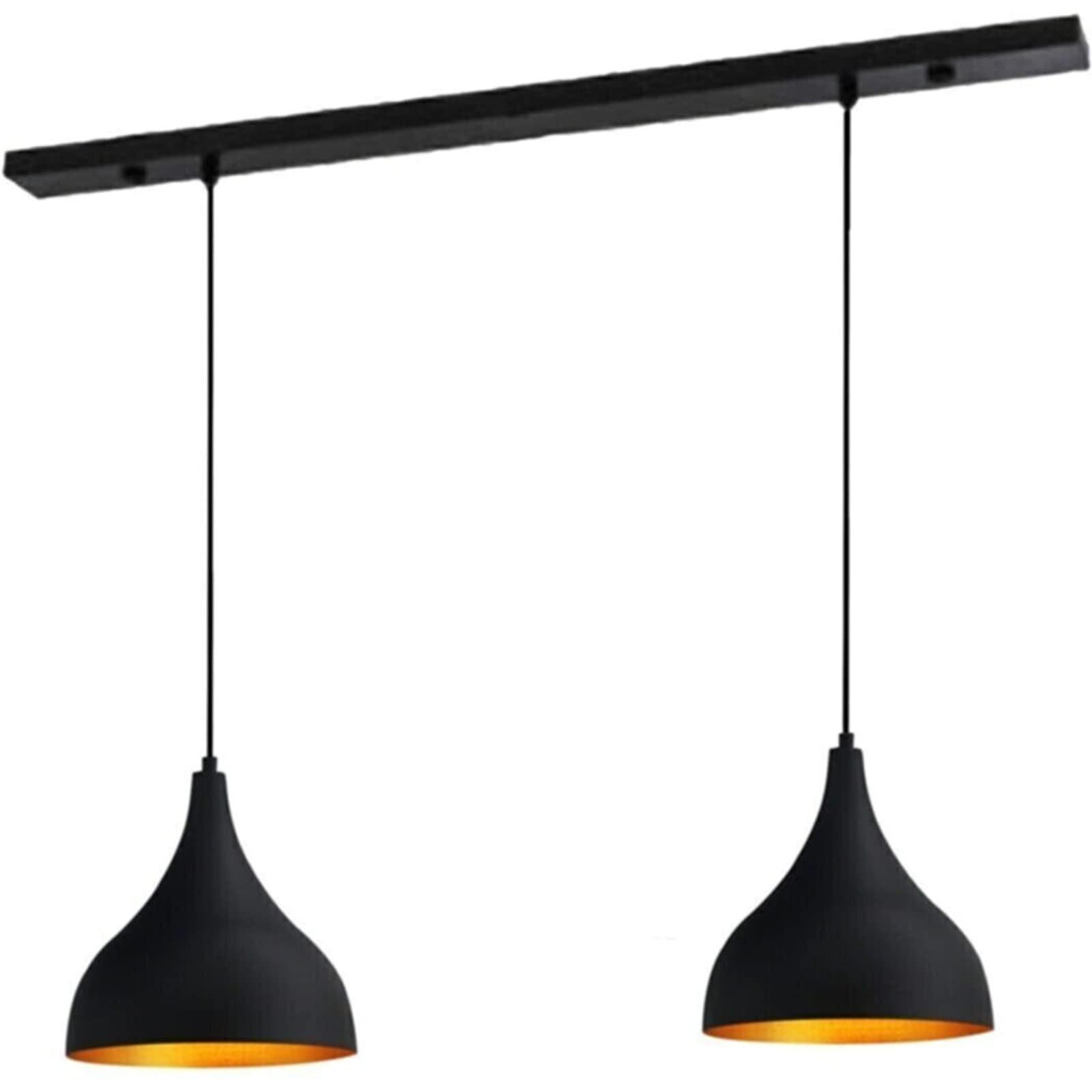 PENDELLEUCHTE Adash 26/28 cm - Goldfarben/Schwarz, Metall (26/28cm) - Bamyum