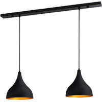 PENDELLEUCHTE Adash 26/28 cm - Goldfarben/Schwarz, Metall (26/28cm) - Bamyum