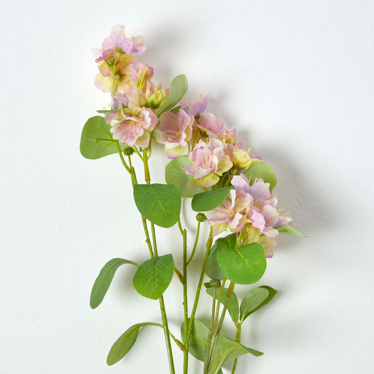 DEKOZWEIG mit Blüten rosa, 77 cm - Rosa, Kunststoff (77cm) - Homescapes