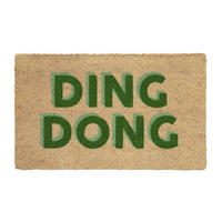 FUSSMATTE Ding Dong, Kokos, Vinylrücken, Natur, 45 x 75 cm - Beige, Naturmaterialien (7/77cm) - Gift Company