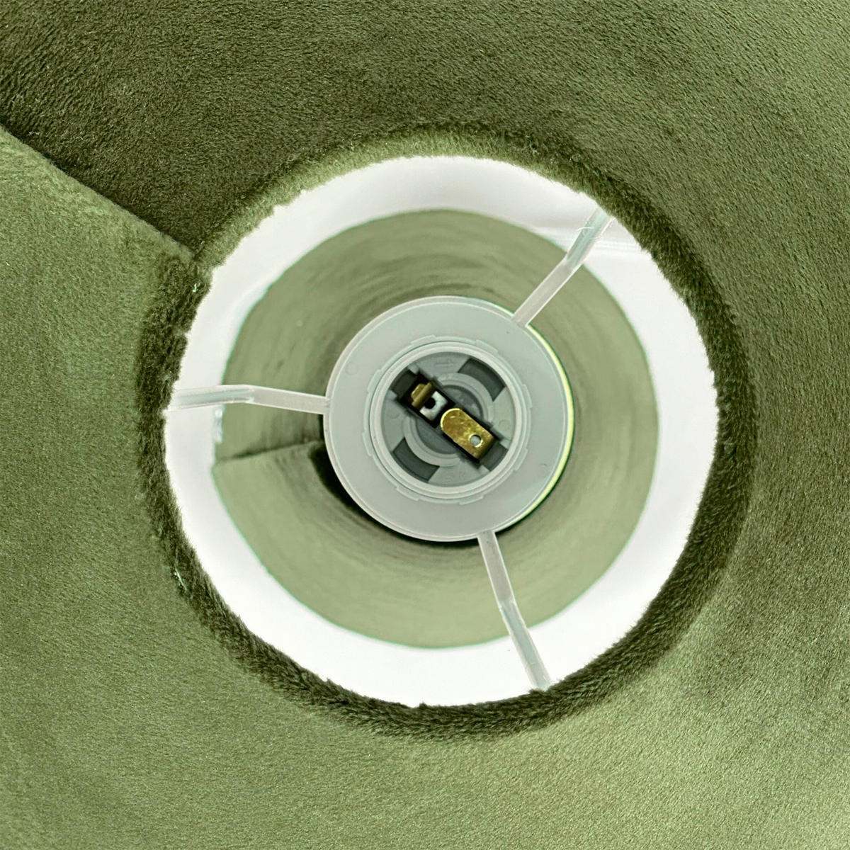 TISCHLAMPE - Grün, Textil/Metall (30/30/47cm) - Relaxdays