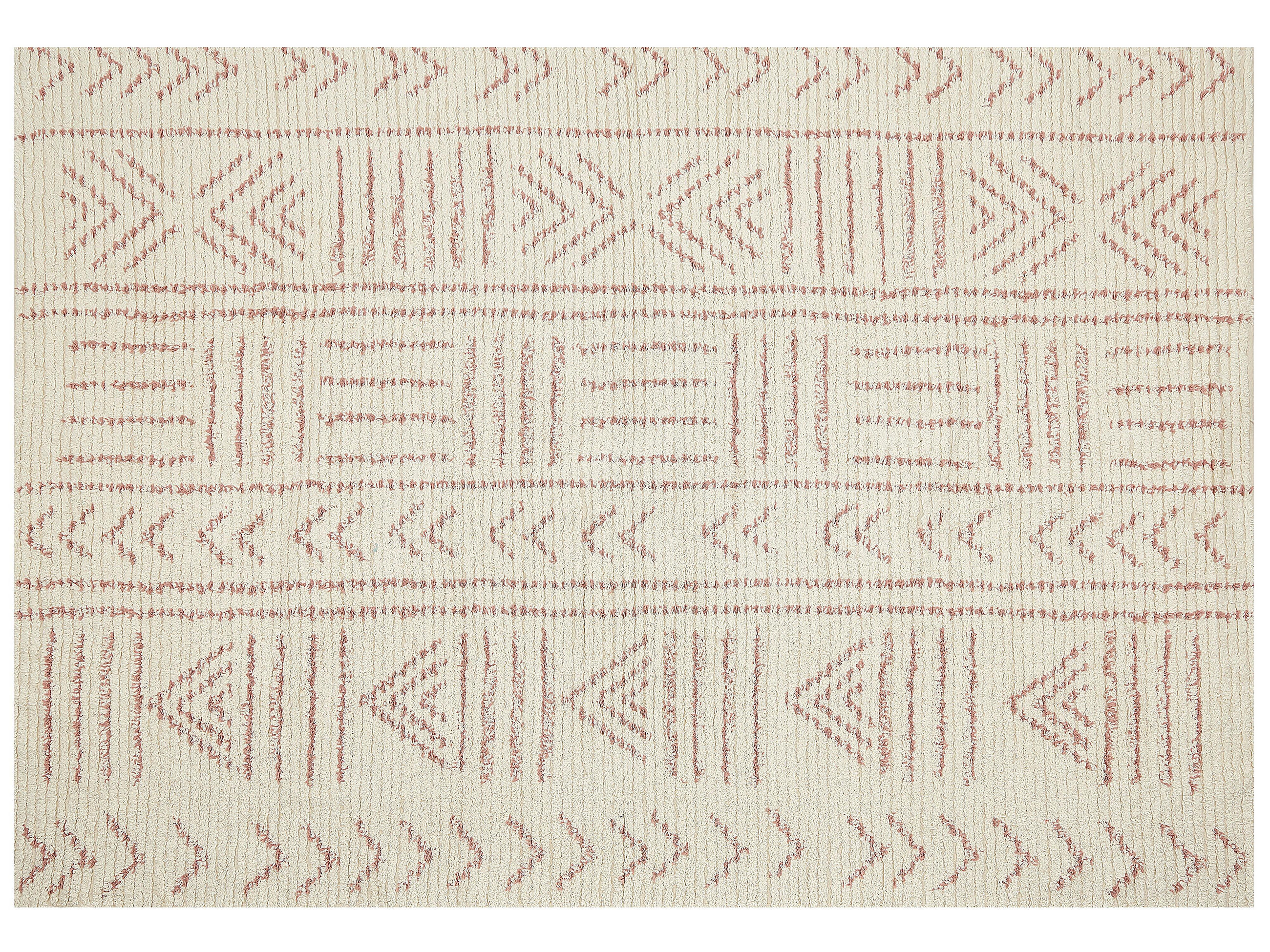KURZFLOR-TEPPICH Edirne 230/160 cm - Beige, Textil (160/230cm) - Beliani