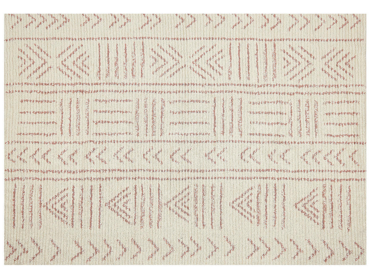 KURZFLOR-TEPPICH Edirne 230/160 cm - Beige, Textil (160/230cm) - Beliani