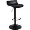BARHOCKER höhenverstellbar Schwarz JUTO Kunstleder 685-94x43x44 cm - Schwarz, Leder/Metall (43/68.5/44cm) - DELUKE