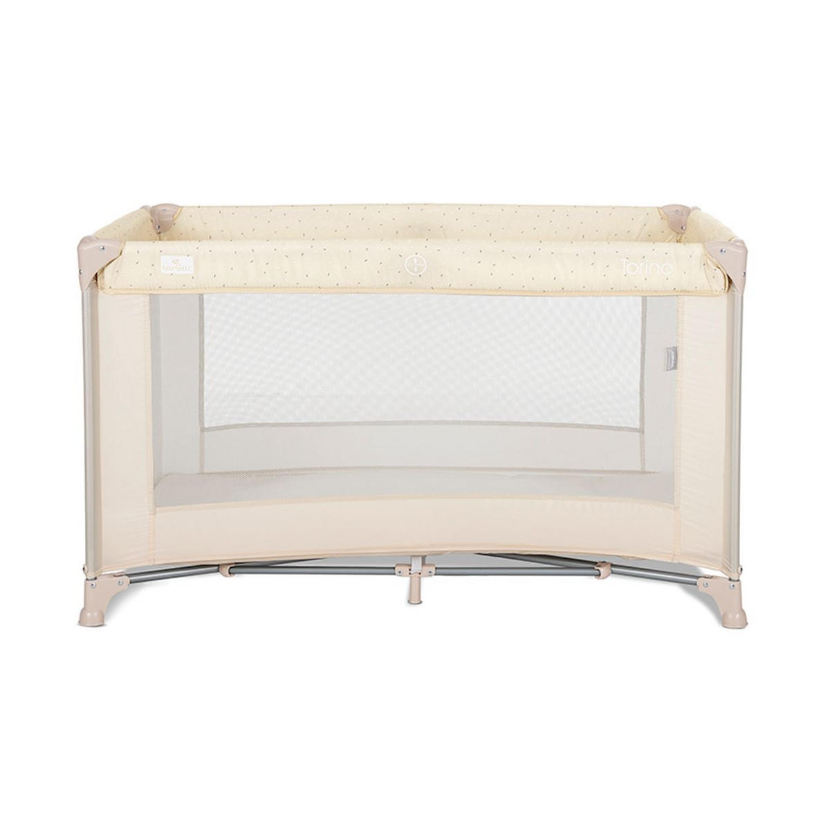 REISEBETT Torino creme Laufstall seitlicher Eingang, Tragetasche, Faltmatratze - Beige, Kunststoff (60/120cm) - Lorelli