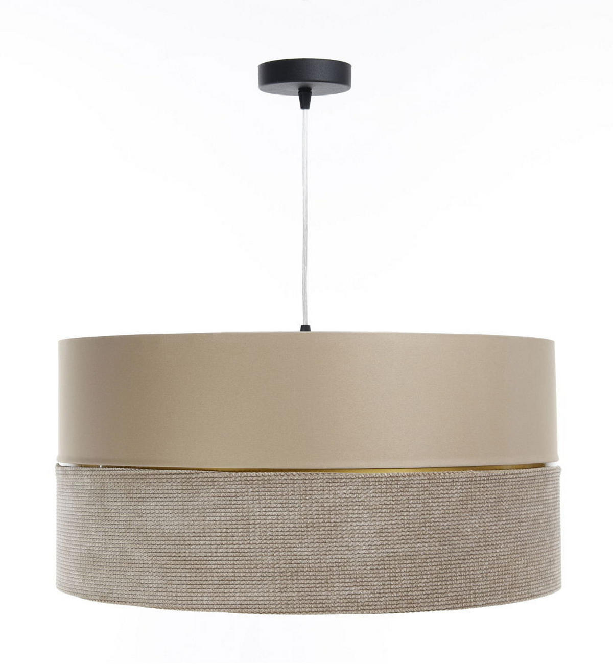 HÄNGELEUCHTE Gold 50/25 cm - Beige/Goldfarben, Kunststoff (50/0.8/25cm) - ONZENO