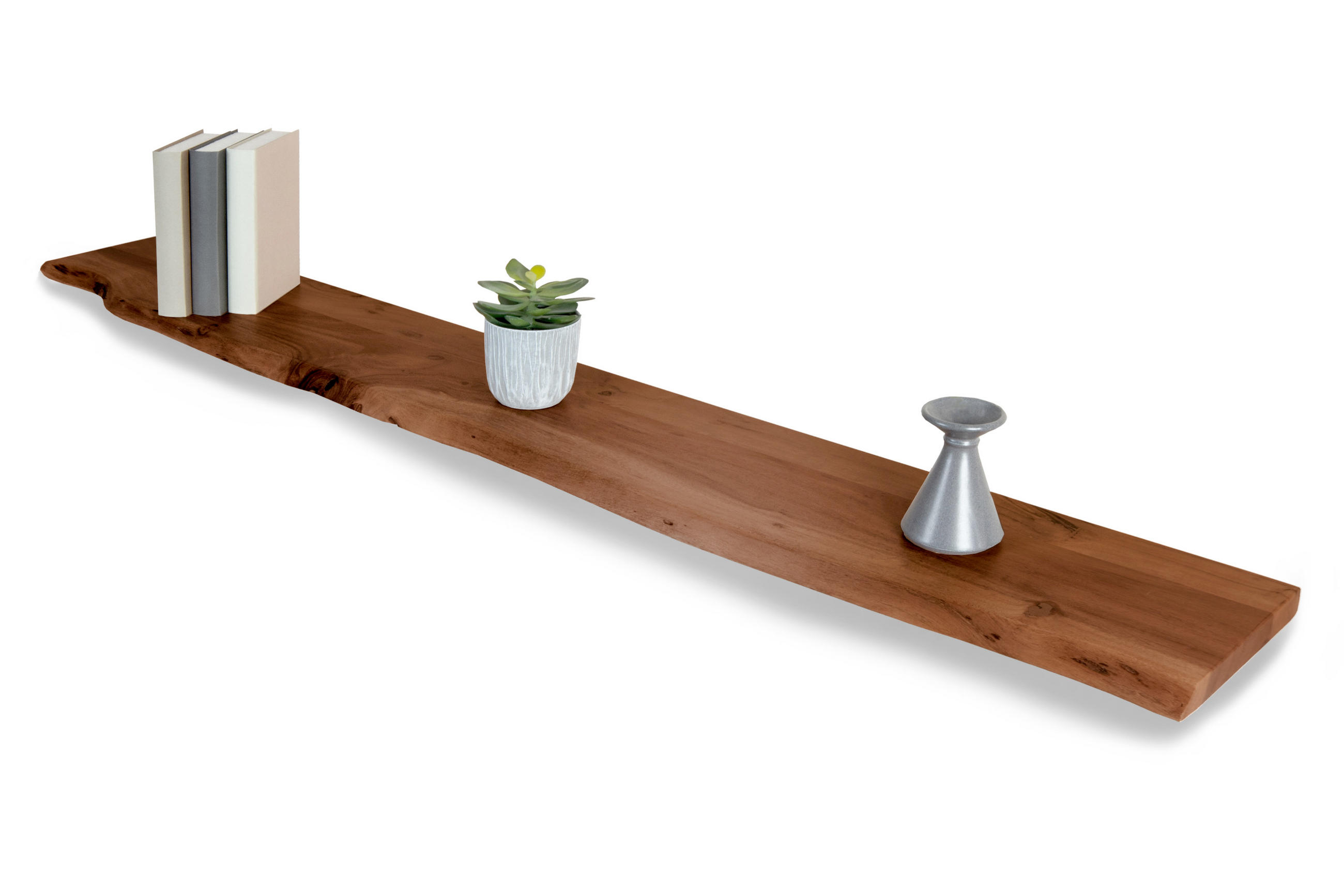 WANDREGAL AMANDA - Braun/Akaziefarben, Holz (140/3/20cm) - SAM