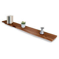 WANDREGAL AMANDA - Braun/Akaziefarben, Holz (140/3/20cm) - SAM