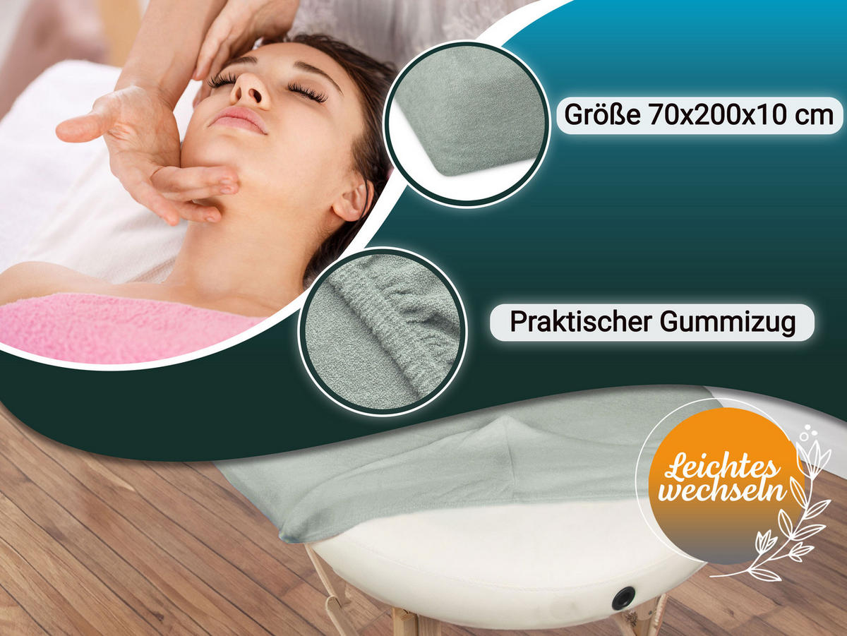 LIEGENBEZUG, 80% Baumwolle, 20% Polyester - Hellgrau, Naturmaterialien (70/10/200cm) - Zollner