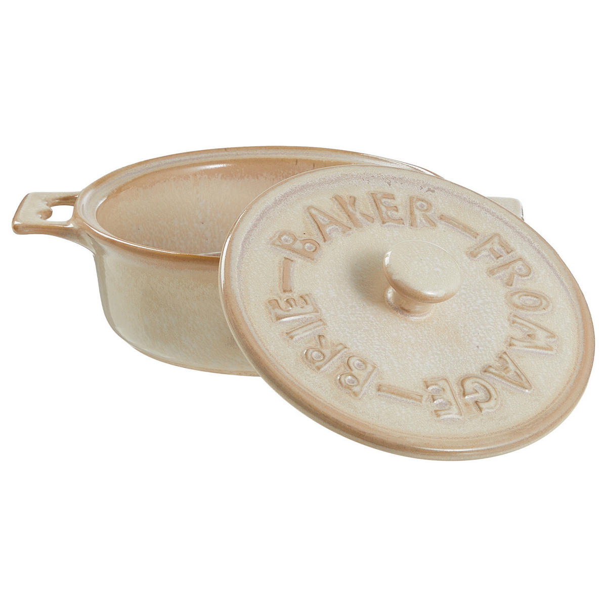 AUFLAUFFORM Portimao - Beige, Keramik (23/18/8cm) - BUTLERS