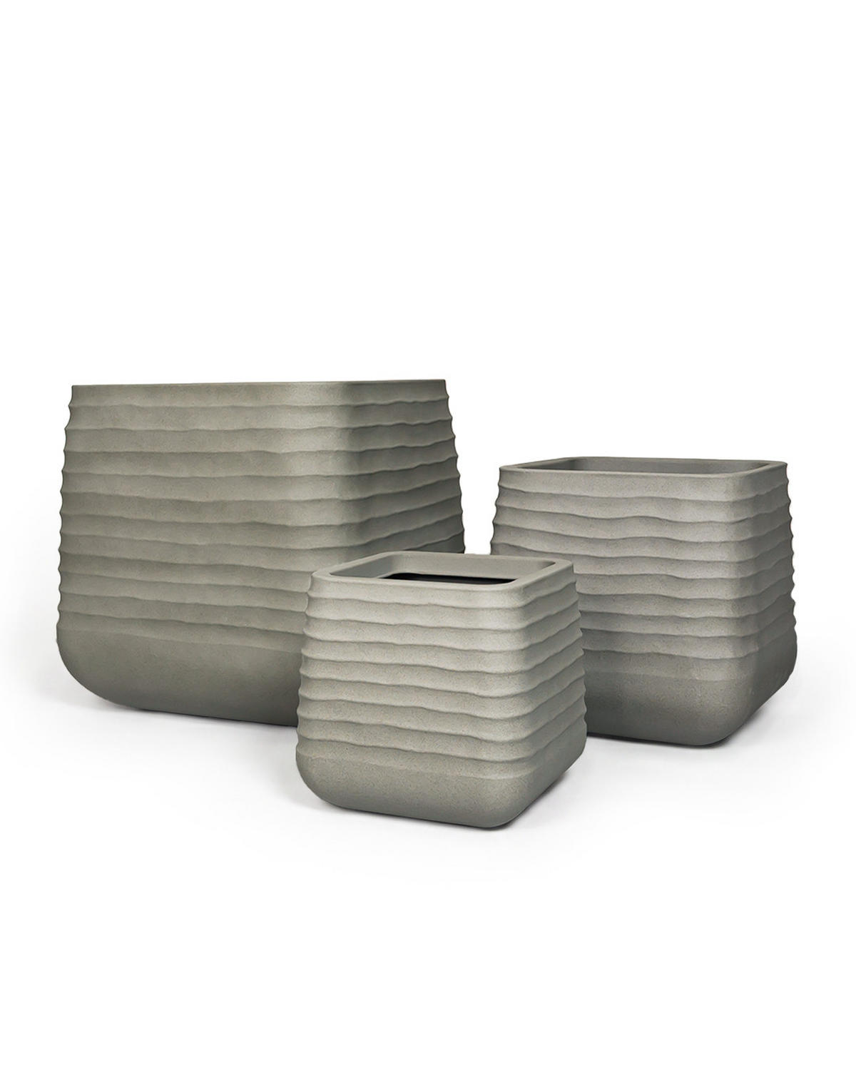 BLUMENTOPF Grau ERBA M 38x38x37 cm - Grau, Kunststoff (37cm) - Mazovia