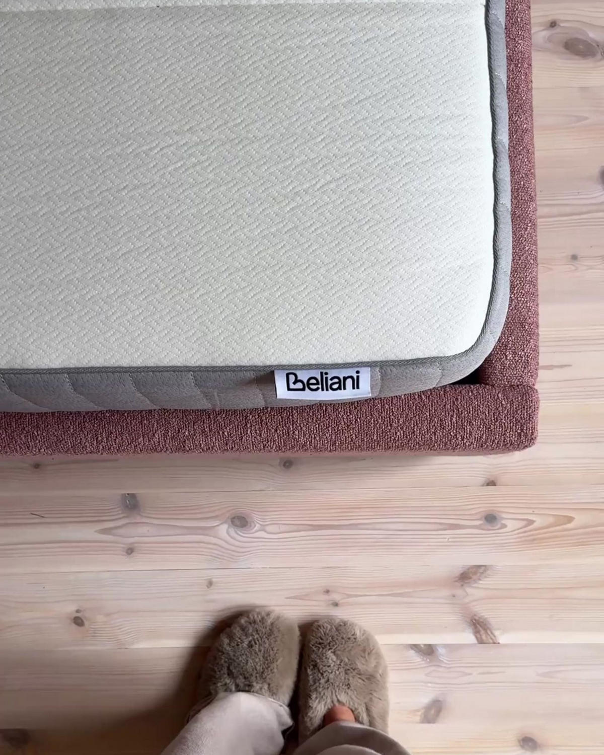 PĚNOVÁ MATRACE H2/3 Střední 140/200 cm Cheer - bílá, textil (140/200cm) - Beliani