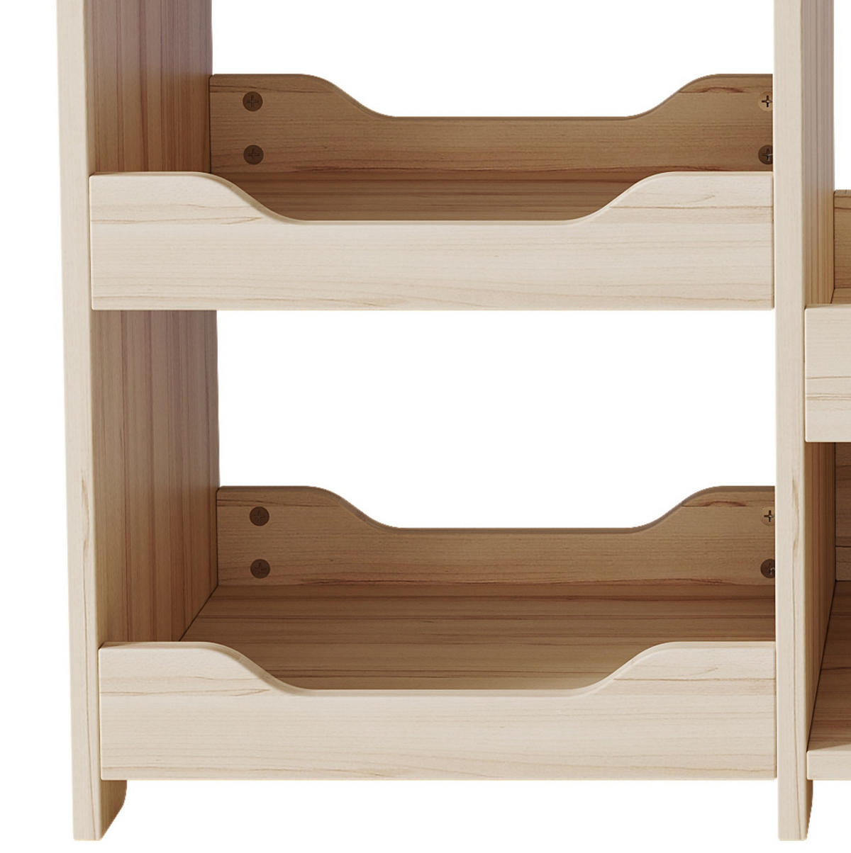 GARDEROBE 110/110/39 cm Natur aus MDF mit Kleiderstange und 4 Regalen - Naturfarben, Holzwerkstoff (39/110/110cm) - OKMYHOME