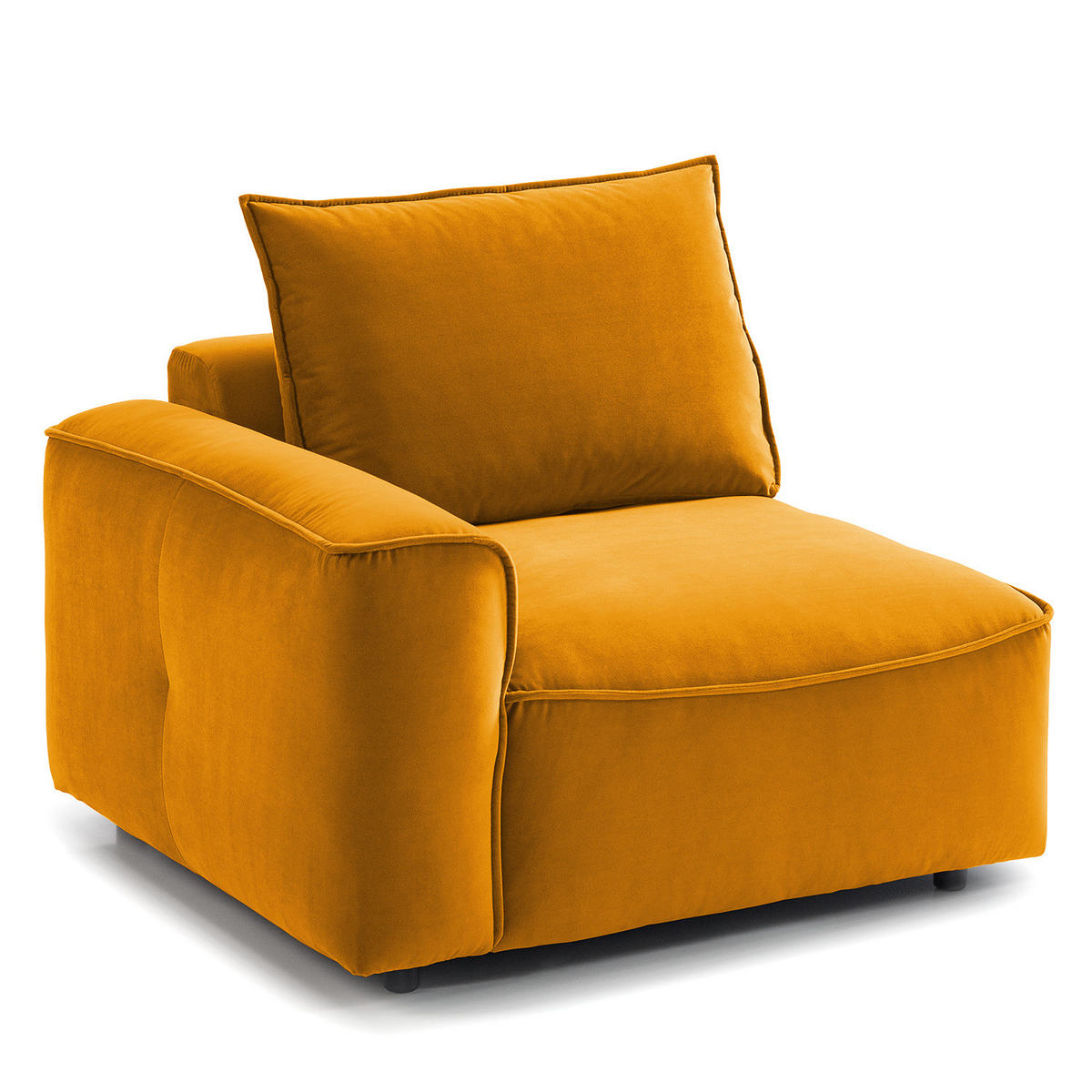 MODULSESSEL - Orange, Holz/Textil (104/82/99cm) - home24