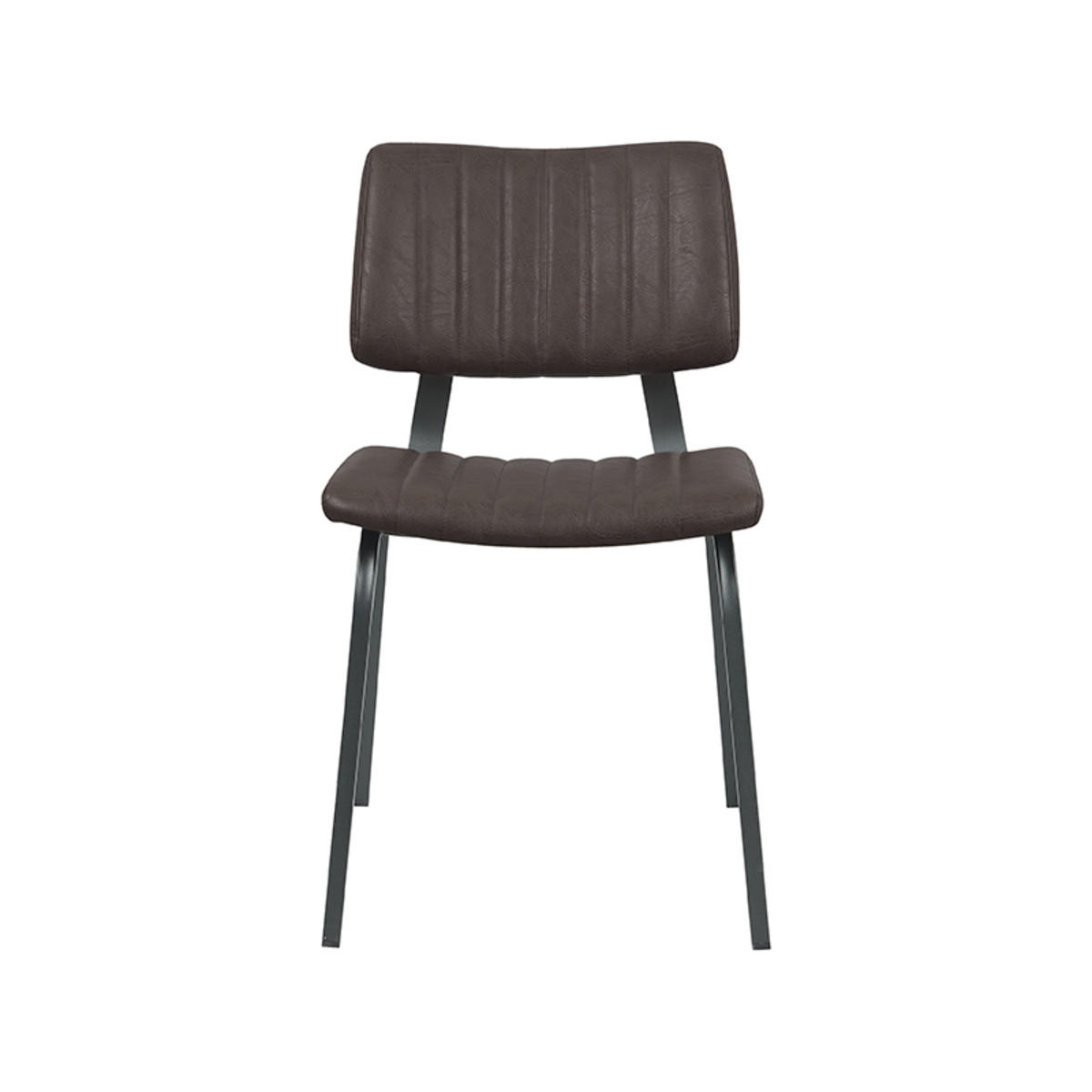 ESSZIMMERSTUHL Gusto Braun 56/46/79 cm 2er-Set - Dunkelbraun, Textil (46/79/56cm) - LABEL51