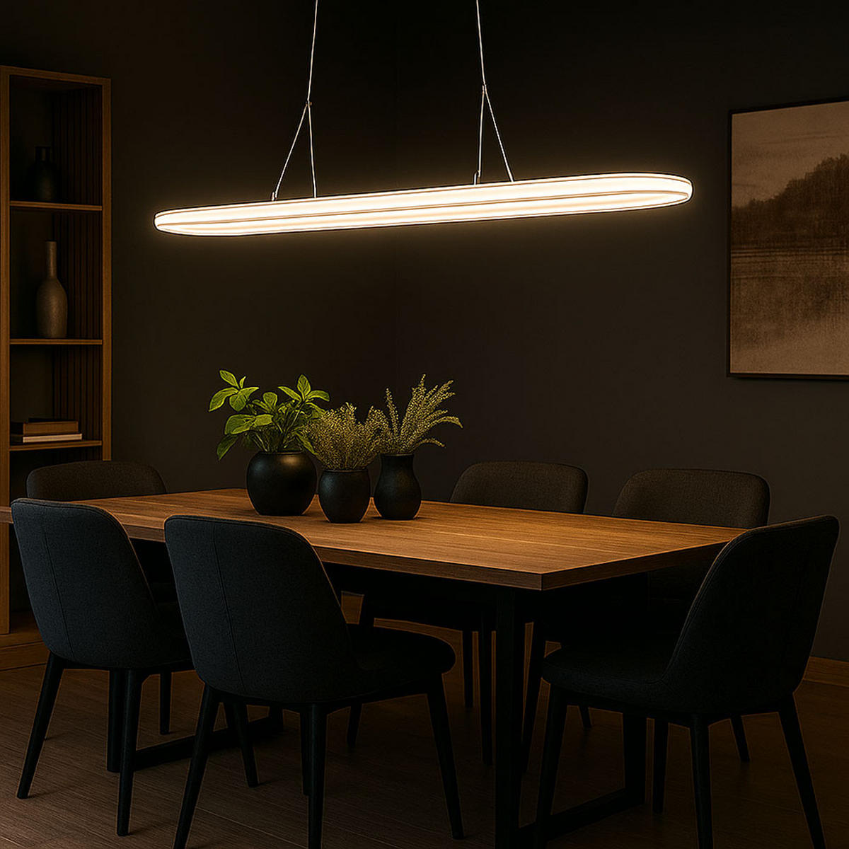 LED HÄNGELEUCHTE Acryl Silber - Silberfarben, Metall (80/15/120cm) - Globo Lighting