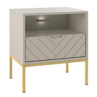 NACHTTISCH Daria Kaschmir - Beige, Holzwerkstoff (53/77/39cm) - Petits-meubles