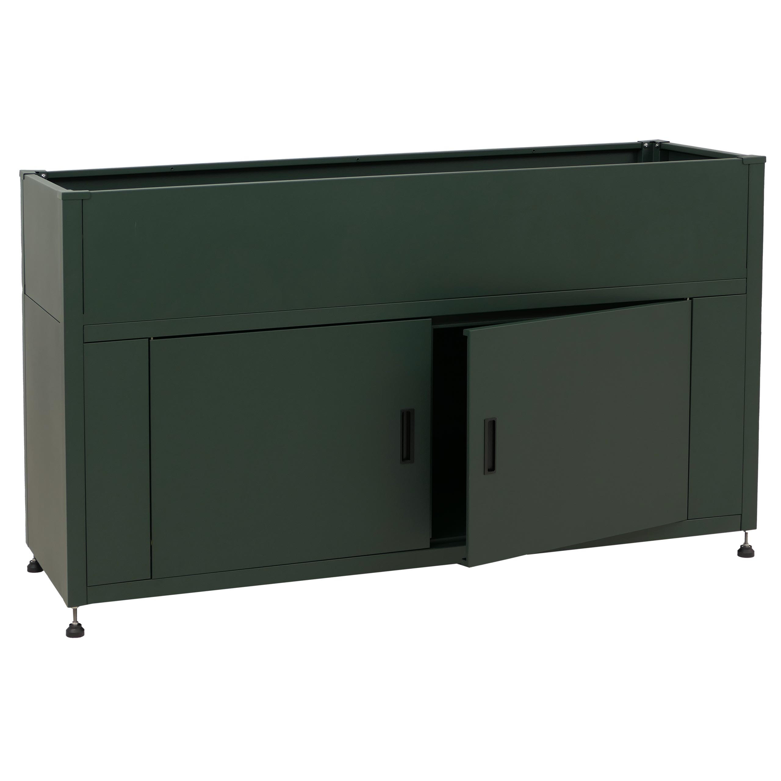 HOCHBEET Grün - Grün, Metall (161/91/51cm) - MCW