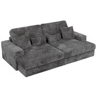 ŠTVORMIESTOVÁ POHOVKA ANERO - Sivá Manšester - čierna/sivá, textil/plast (292/107/163cm) - MKS