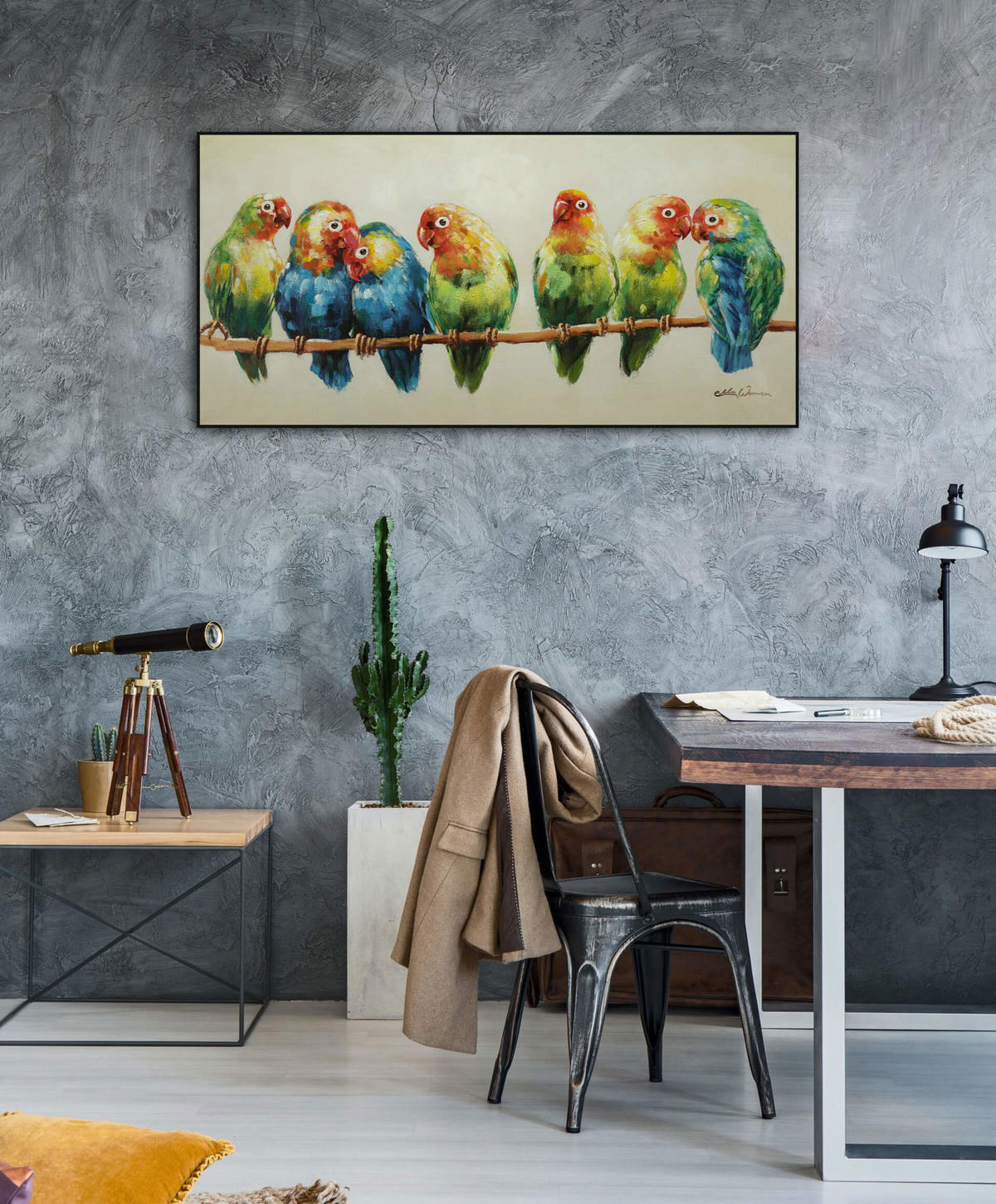 ACRYLBILD HANDGEMALT 120/60 cm - Multicolor, Holz/Textil (120/60cm) - KUNSTLOFT