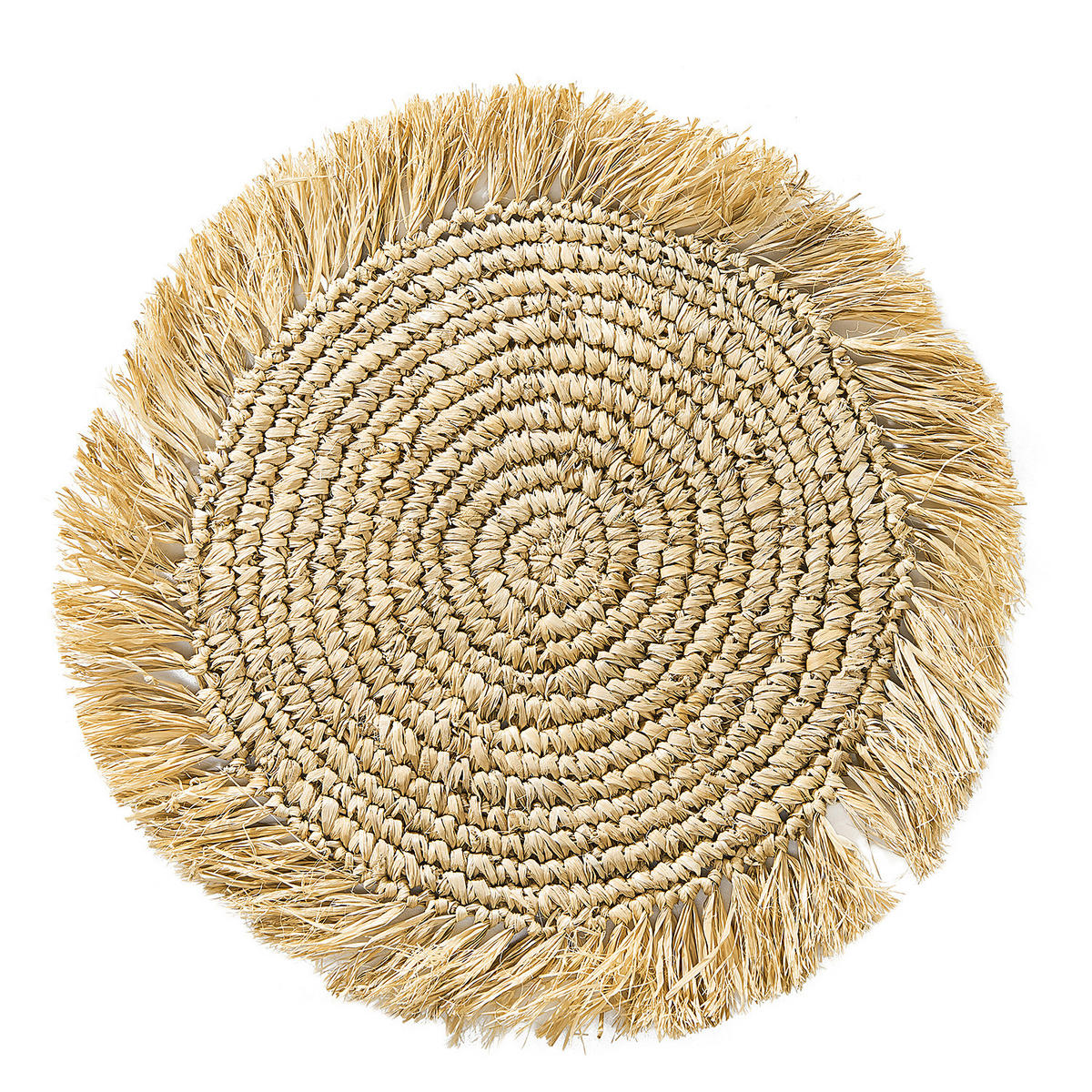 PLATZSET (4er Set) Raffia - Braun, Naturmaterialen (41/41cm) - Butlers