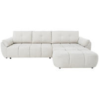 ECKSOFA Massimo, universelle Eckschlafsofa 280 cm mit Schlaffunktion und Bettkasten, Creme - Creme, Textil (283/204cm) - Beautysofa