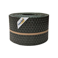 SICHTSCHUTZSTREIFEN Rattan für Doppelstabmatten UV-beständig Grün 10x 2,55m - Grün, Kunststoff (2550/19cm) - ZAUN|ZU