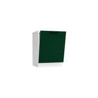 FRONTBLENDE FZ 60 PU - Morvex -Zeitlose Küchenoptik - Dunkelgrün, Holz/Metall (59.6/71.3/1.8cm) - ROYAL24_MARKT