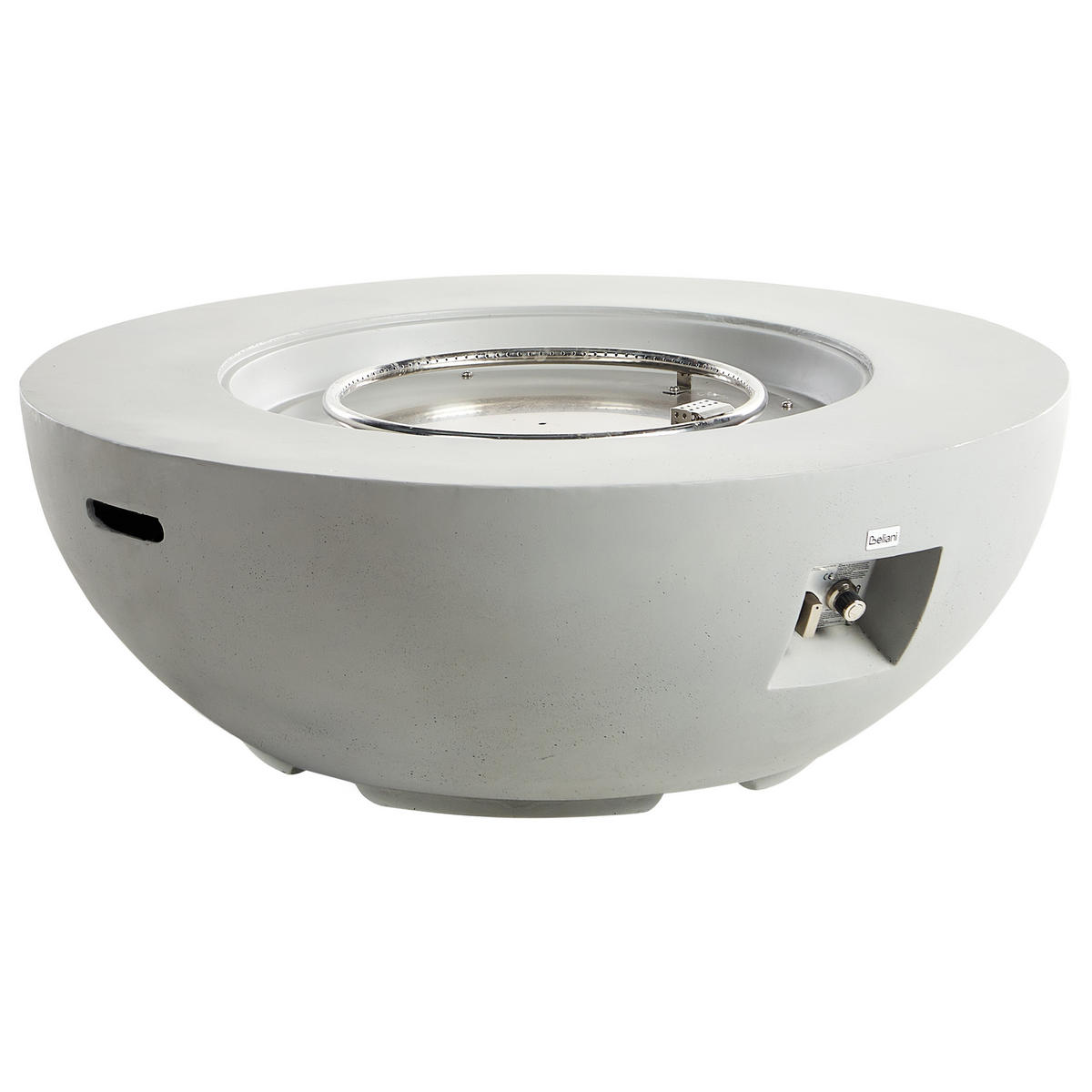 FEUERSTELLE Grau Surtsey - Grau, Stein (108/40/108cm) - Beliani