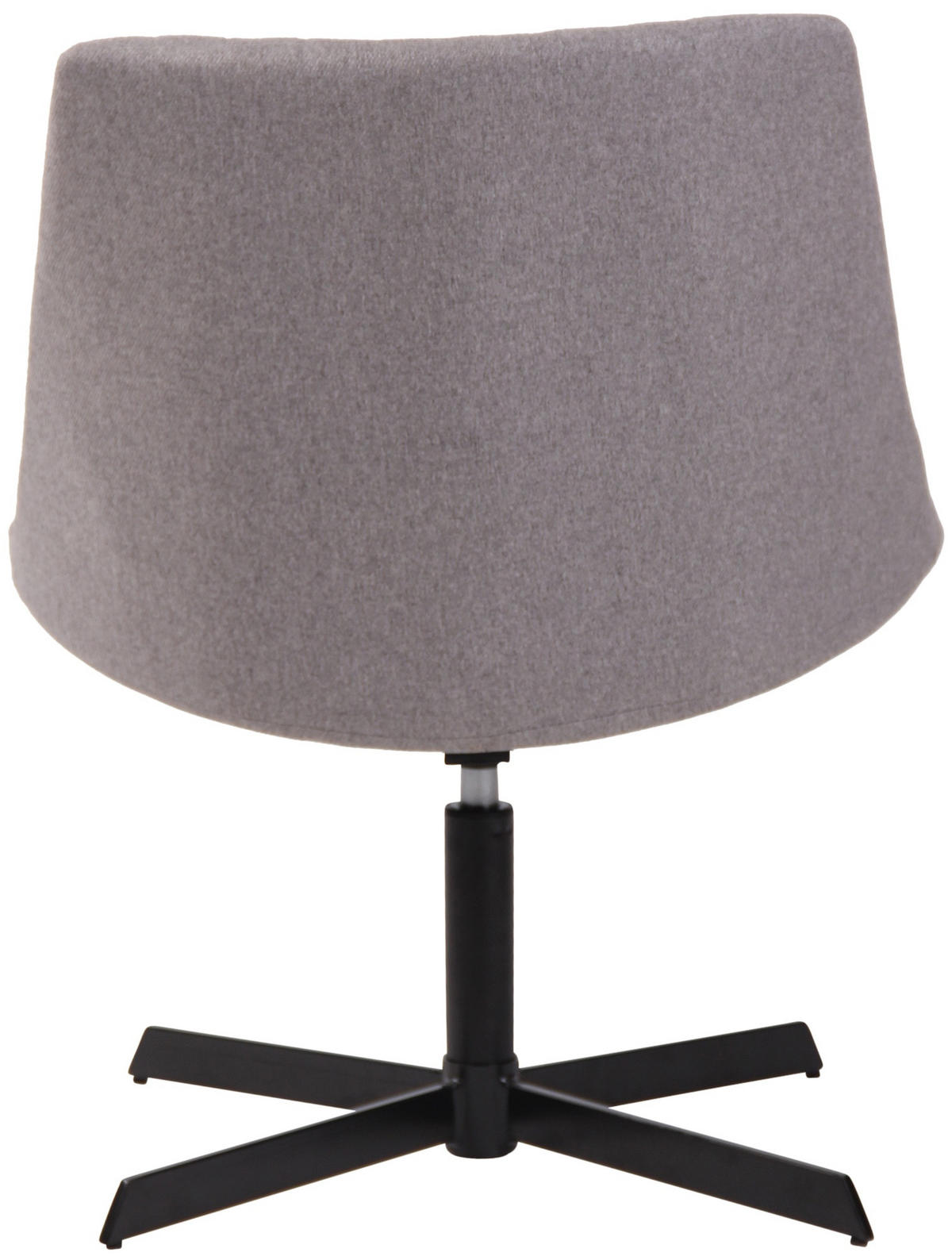 DREHSTUHL Stoff grau - Schwarz/Grau, Textil/Metall (63/79/71cm) - CLP