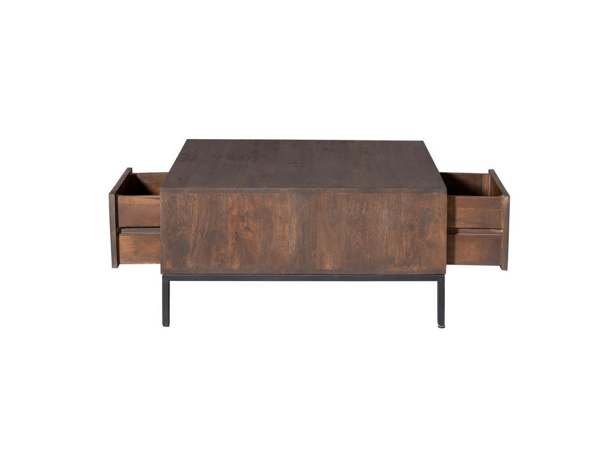 COUCHTISCH Dimora Mangoholz 80 cm / 80 cm Braun - Braun, Holz (80/80/40cm)