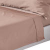 SATIN-BETTLAKEN ohne Gummizug, Bio-Baumwolle, Fadendichte 400 - Braun, Textil (230/255cm) - Homescapes