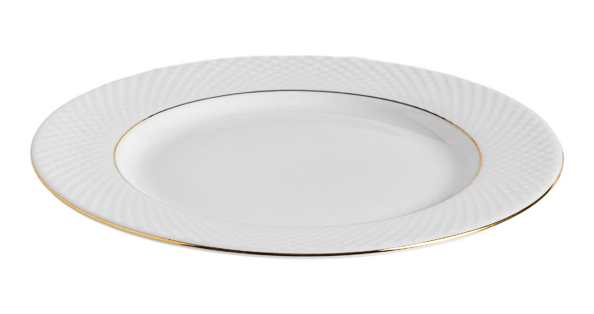 DESSERTTELLER Eleni - Weiß, Keramik (20.3cm) - home&you