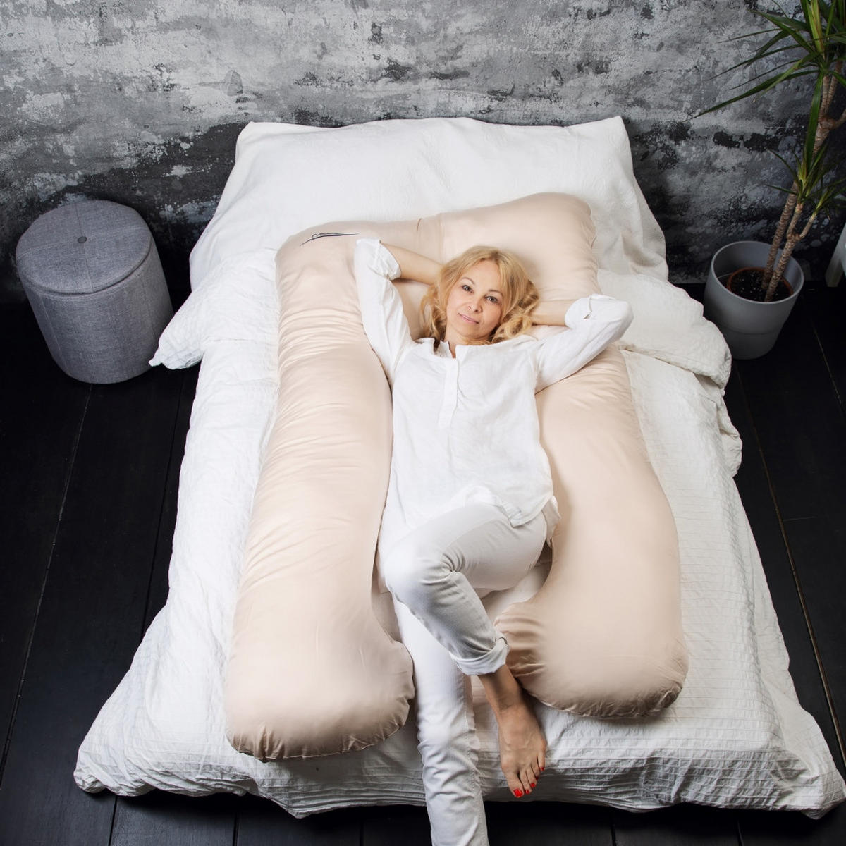 KOMFORTKISSEN - Beige - Beige, Textil (100/150cm) - KomfortKissen