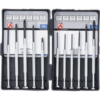 FEINMECHANIKER-SCHRAUBENDREHER-SATZ | 11-TLG. - Multicolor, Kunststoff/Metall (1/1cm) - BGS technic