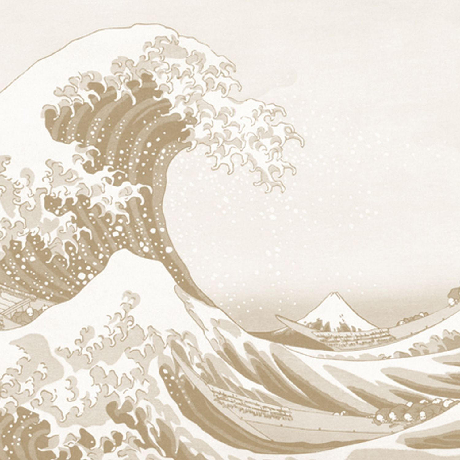 FOTOTAPETE Japanische Kunst 424 x 280 cm - Beige, Papier (424/280cm) - Sanders & Sanders