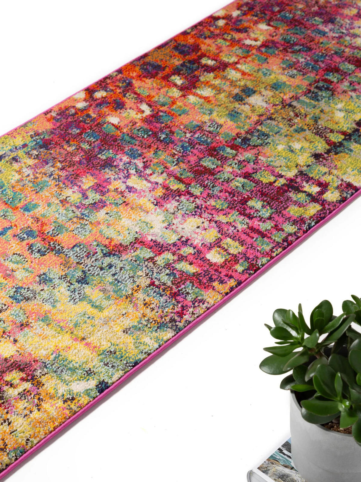 LÄUFER Casa Multicolor 70x240 cm - Multicolor, Naturmaterialien/Textil (70/240cm) - benuta Nest