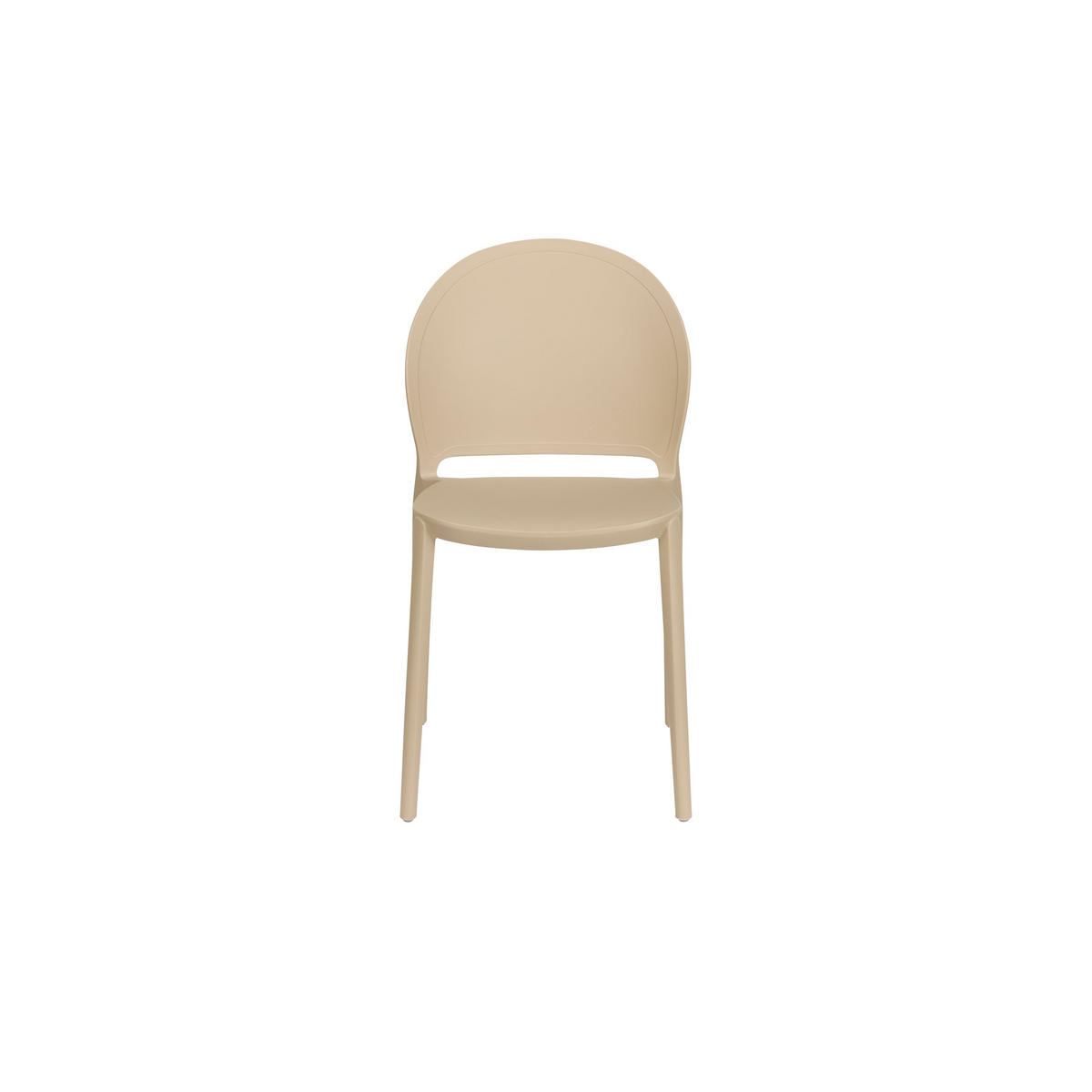 GARTENSTUHL Sjoerd Beige - 4 er Set - Beige, Kunststoff (45/82/52cm) - Housecraft Living