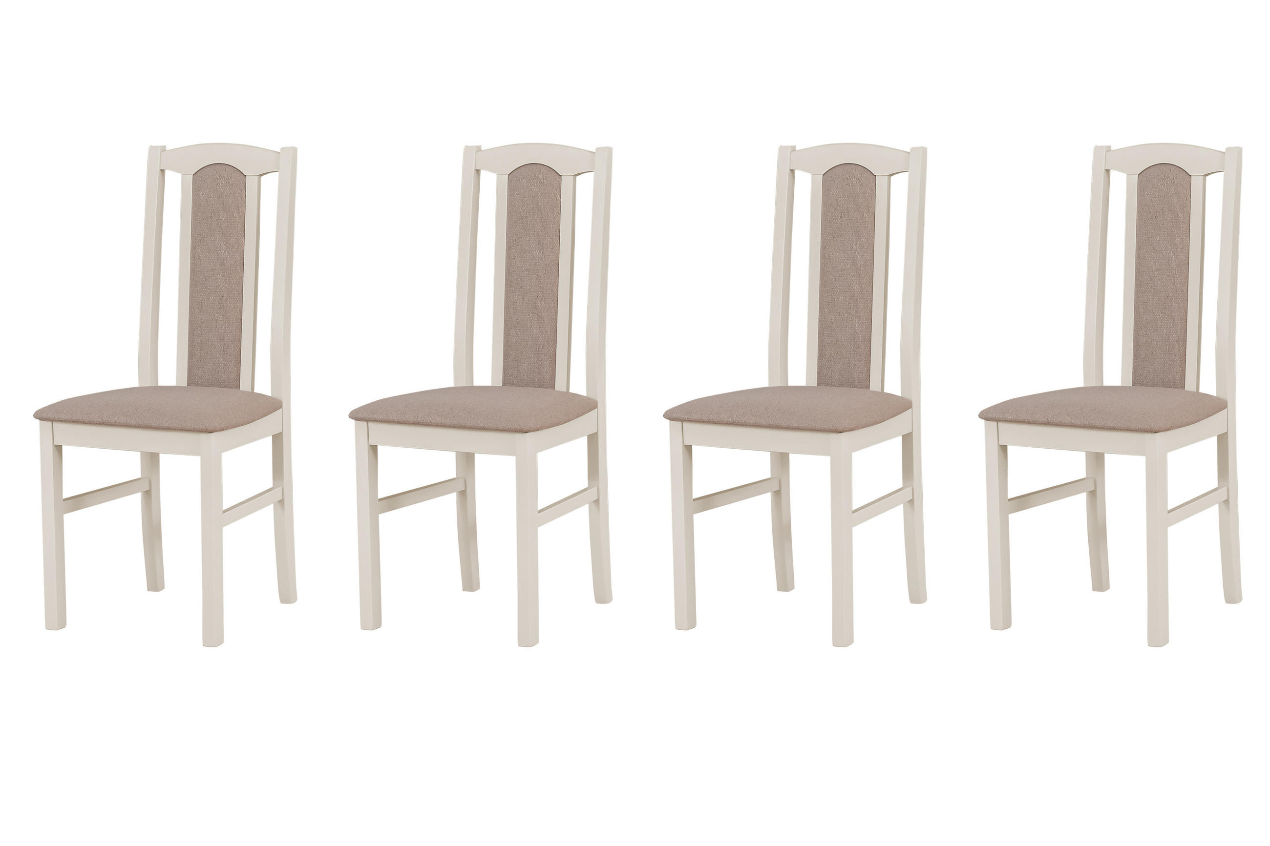 ESSZIMMERSTUHL - 4er-Set Bos 7 kaschmir opium 20 - Beige/Haselnussfarben, Holz (43/95/40cm) - Leaf Design
