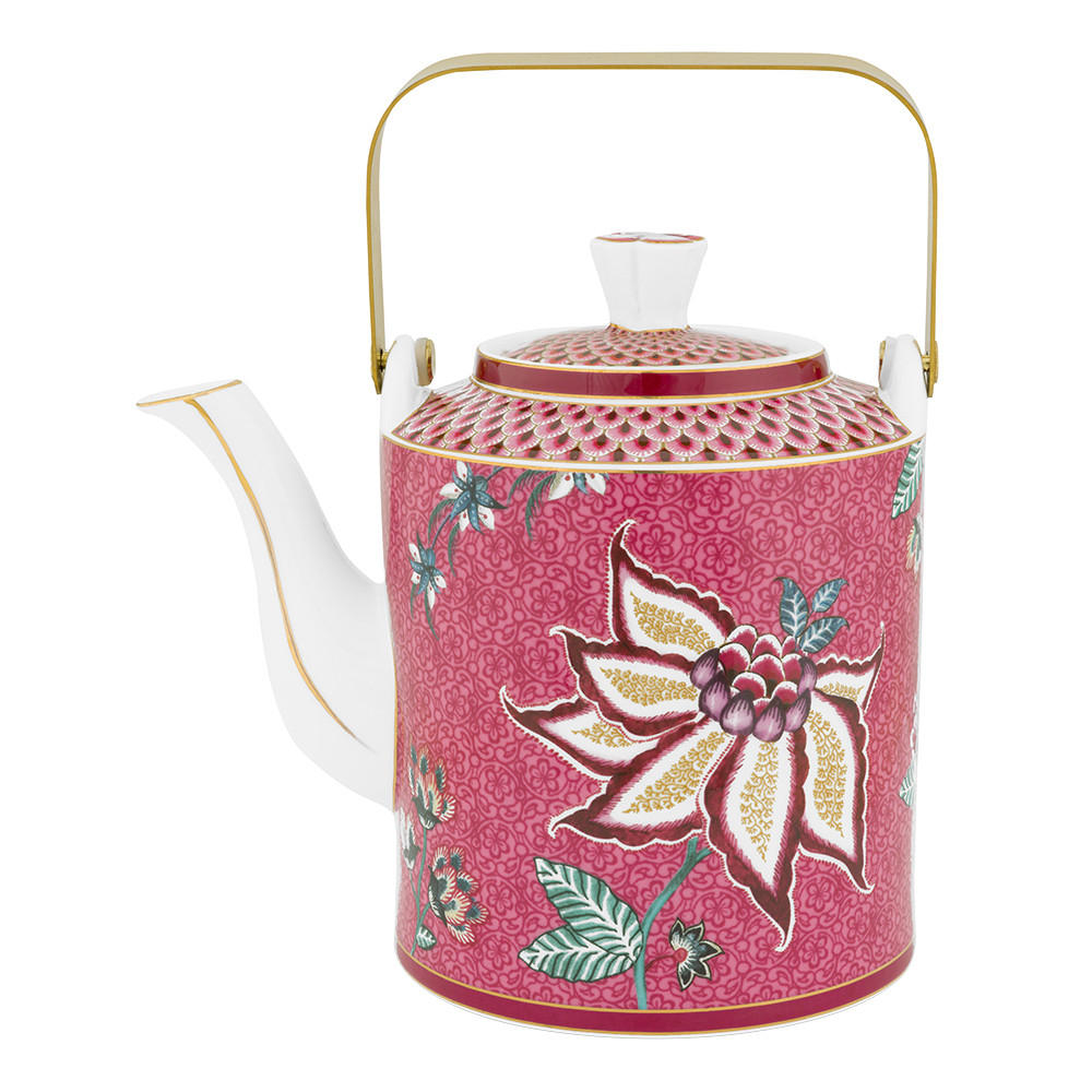 TEEKANNE Geschenkset oriental blumenfestival dunkel rosa 1 L - Rosa, Keramik (12/20/17.5cm) - Pip Studio