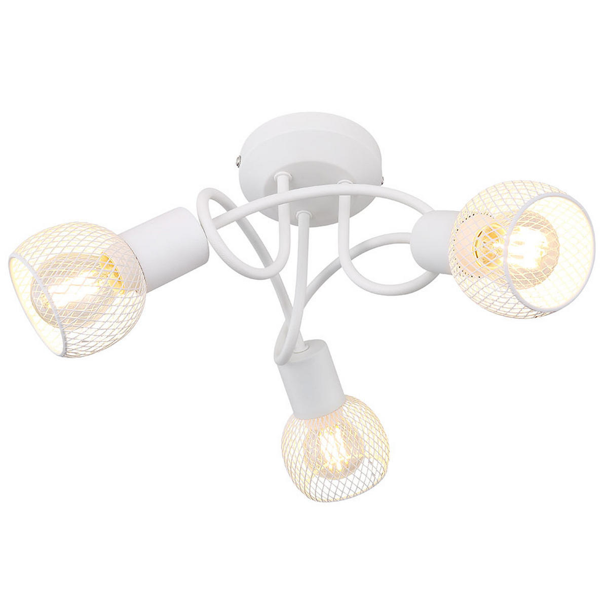 DECKENLEUCHTE FIASTRA Metall Weiß - Weiß, Metall (36/36/20cm)