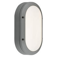 LED AUSSEN-WANDLEUCHTE Silber Metallic - Silberfarben, Kunststoff (13.3/5.8/21.6cm) - Globo Lighting