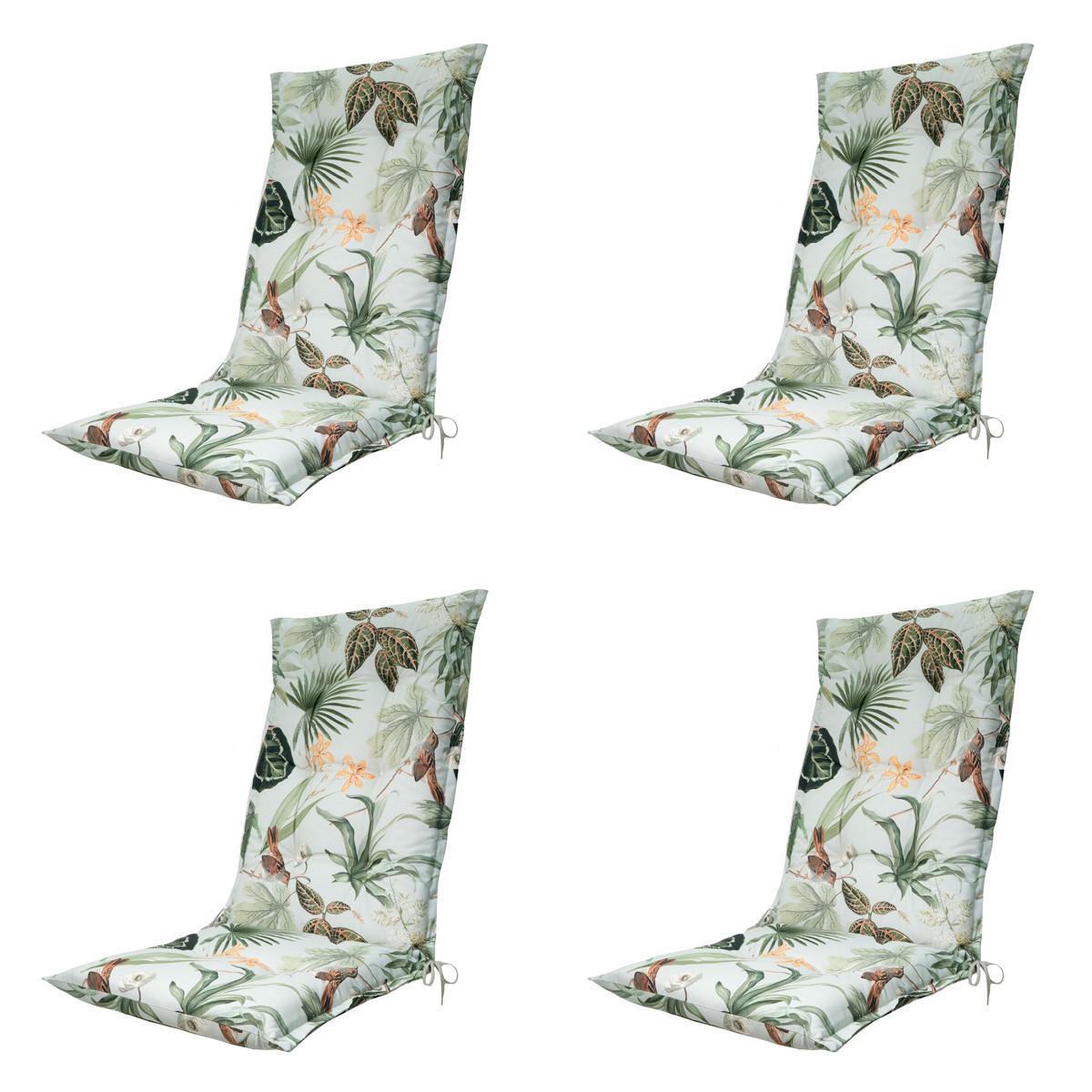 GARTENSTUHLKISSEN Grasse 123/50 cm 4er-Set - Grün, Textil (50/7/123cm) - Madison