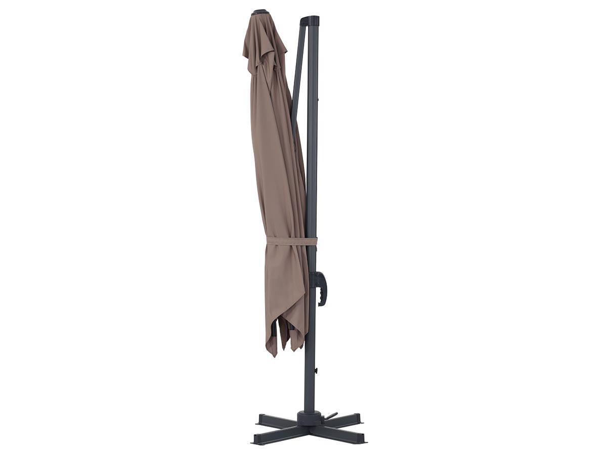 SONNENSCHIRM sun 3 Braun - Braun, Metall (300/300cm) - Habitat Garten