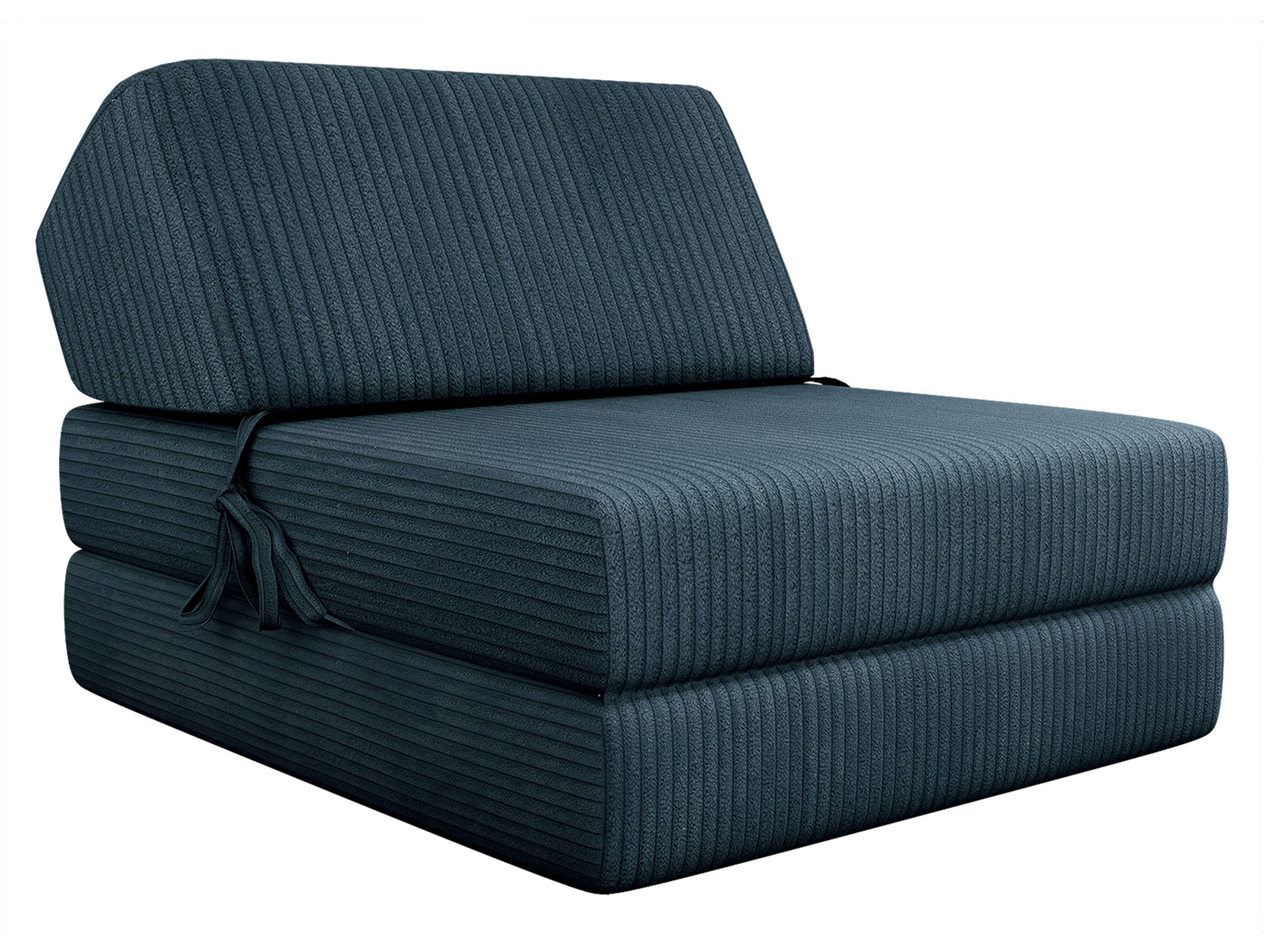 KLAPPSOFA Kevin Cord - Blau, Textil (73/58/90cm) - MIRJAN24