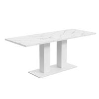 ESSTISCH 140/70 cm Weiß aus MDF mit Ausziehfunktion - Weiß, Holzwerkstoff (180/70/75cm) - OKMYHOME