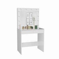 SCHMINKTISCH Marina - Weiß, Holzwerkstoff (81/80/50cm) - kommodly