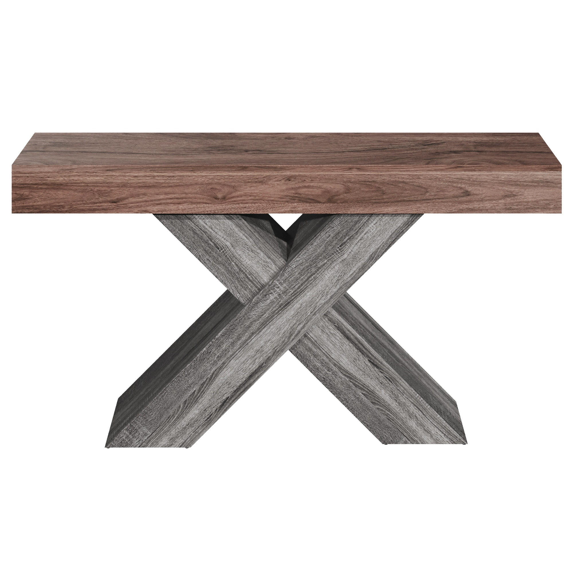 KONSOLENTISCH Nussbaum 140/30/80 cm - Walnussfarben, Holzwerkstoff (30/140/80cm) - PANGIVO