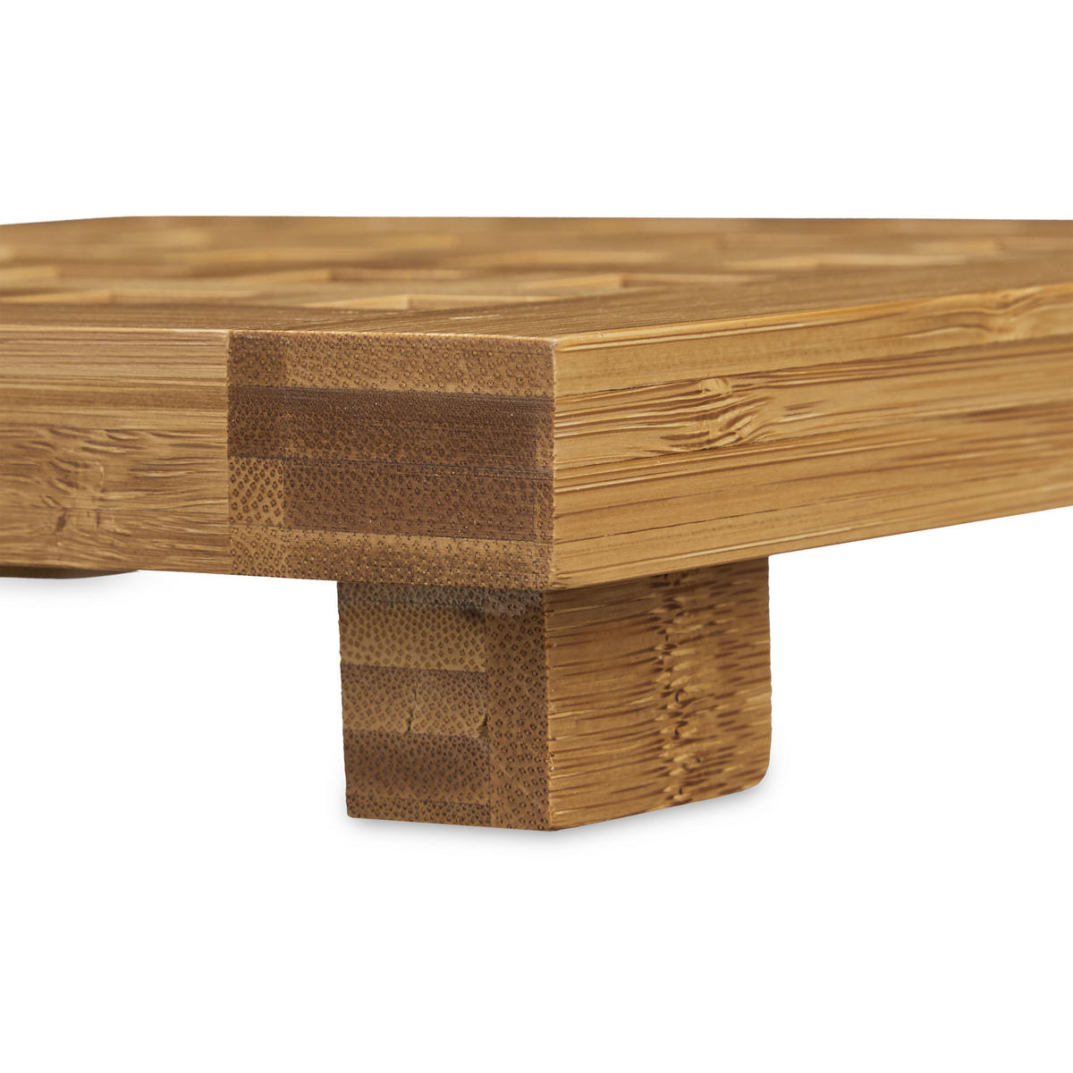 2XPODLOŽKY - svetlohnedá, drevo (20/20cm) - Relaxdays