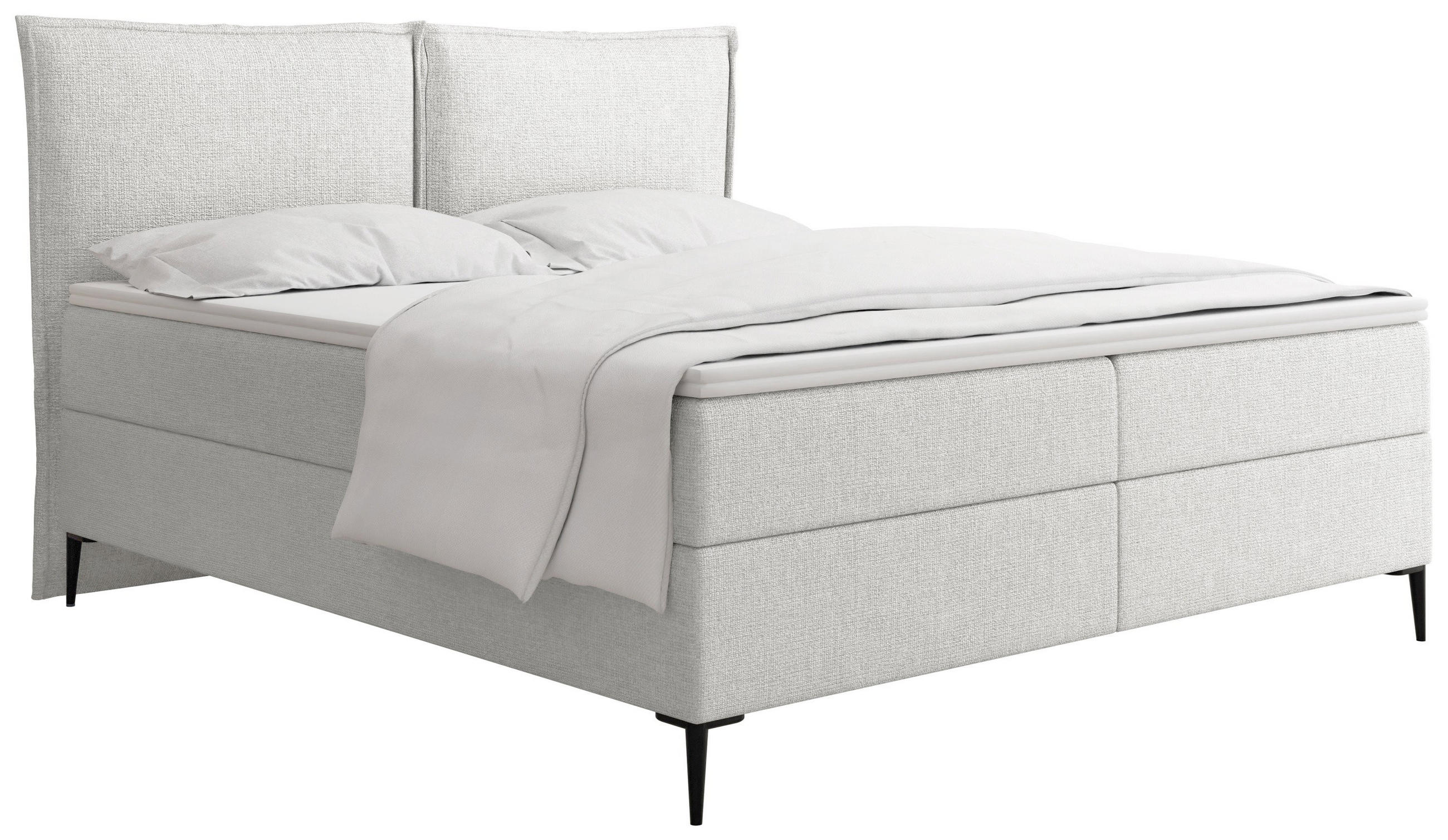 BOXBETT Calio Rise mit Bettkasten, Grau Chenille 120x200 cm – inkl. H4 Taschenfederkern Matratze & Foam Topper - Schwarz/Grau, Holz/Holzwerkstoff (120/200cm) - WFL GROUP